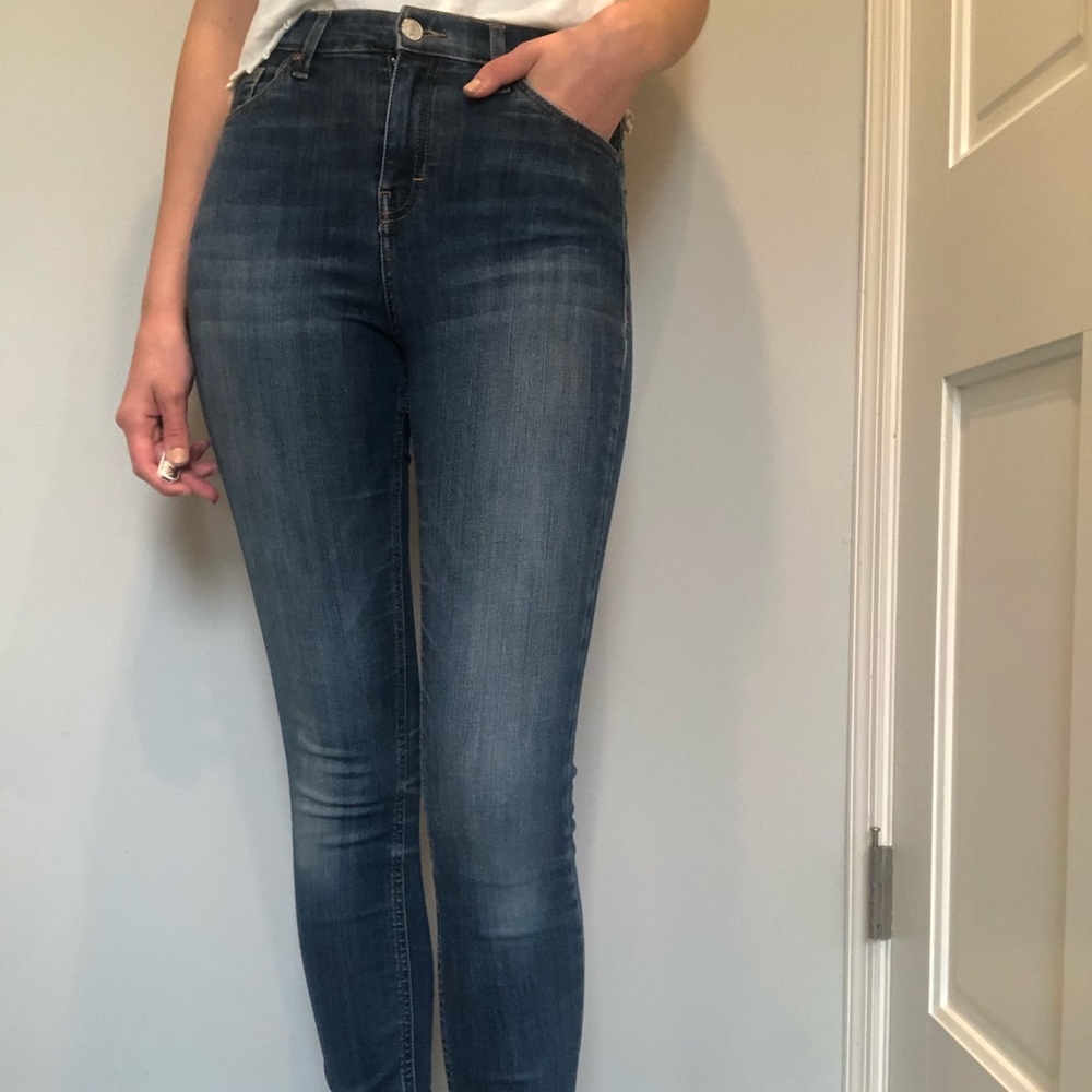 Topshop midwash jeans